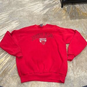 Vtg 90s Chicago Bulls Sweatshirt Made in USA Logo 7  size M Michael Jordan Era